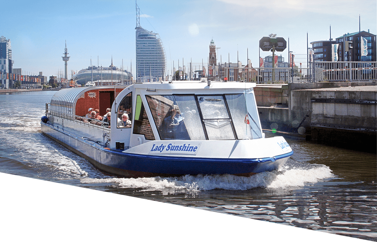 Lady Sunshine im Neuen Hafen